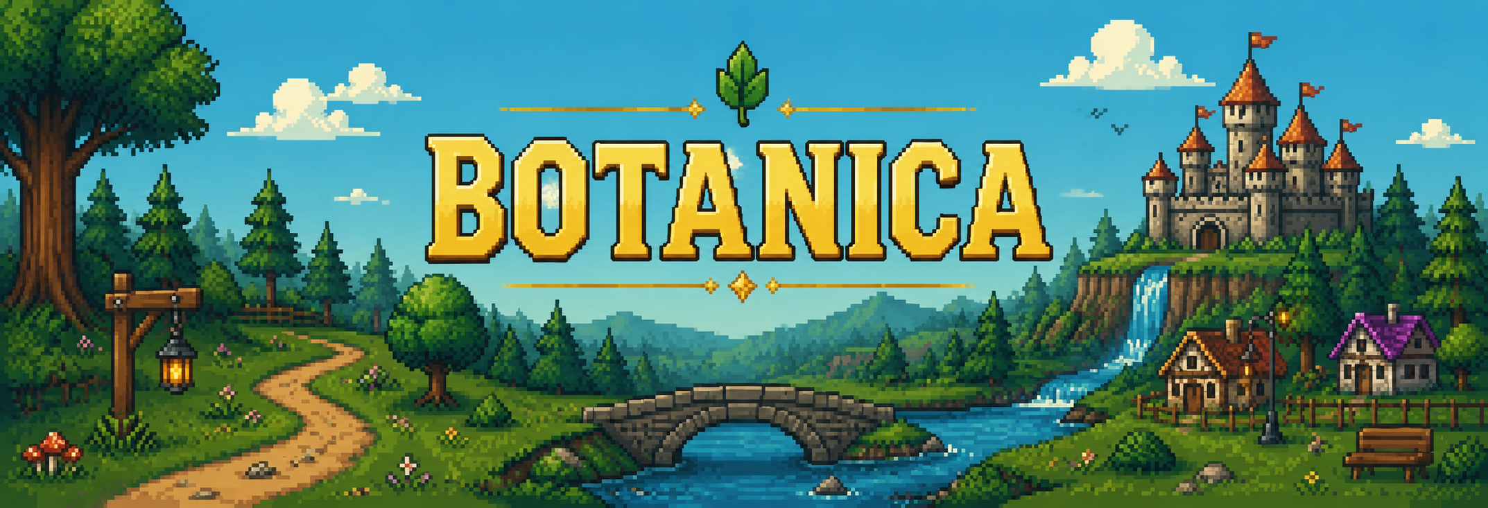 Botanica — a pixel realm of minds